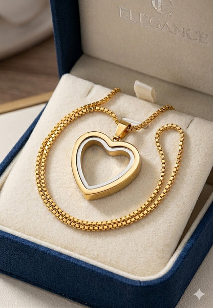 Heartfelt Remembrance: Stainless Steel Heart-Shaped Cremation Pendant